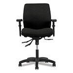 Hon Network Mid-Back Task Chair, Supports up to 250 lbs., Black Seat/Black Back, Black Base view 2