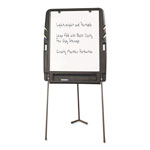 Iceberg Portable Flipchart Easel With Dry Erase Surface, Resin, 35 x 30 x 73, Charcoal view 1
