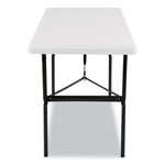 Iceberg IndestrucTables Too 1200 Series Folding Table, 48w x 24d x 29h, Platinum view 1