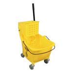 Impact Side-Press Wringer and Plastic Bucket Combo, 12 to 32 oz, Yellow view 1
