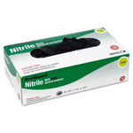 Impact ProGuard Disposable Nitrile Gloves, Powder-Free, Black, Large, 100/Box view 1