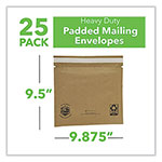 IPG Curby Mailer Self-Sealing Recyclable Mailer, Paper Padding, Self-Adhesive, #2, 11.38 x 9.5, 30/Carton view 1