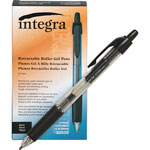 Integra Retractable Gel Ink Pen, Comfort Grip, .7mm, Black view 1