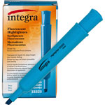 Integra Desk Highlighter, Chisel Tip, Fluorescent Blue view 1