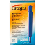 Integra Desk Highlighter, Chisel Tip, Fluorescent Purple view 2