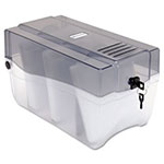 Innovera CD/DVD Storage Case, Holds 150 Discs, Clear/Smoke view 5