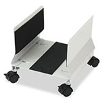 Innovera Metal Mobile CPU Stand, 10.25w x 10.63d x 9.75h, Light Gray view 2