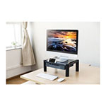Innovera Large Monitor Stand with Cable Management and Drawer, 18 3/8