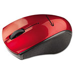 Innovera Mini Wireless Optical Mouse, 2.4 GHz Frequency/30 ft Wireless Range, Left/Right Hand Use, Red/Black view 1