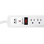 Innovera Surge Protector, 7 Outlets, 4 ft Cord, 1080 Joules, White view 2