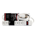 Innovera Six-Outlet Power Strip, 6-Foot Cord, 1-15/16 x 10-3/16 x 1-3/16, Ivory view 1