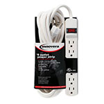 Innovera Six-Outlet Power Strip, 15-Foot Cord, 1-15/16 x 10-3/16 x 1-3/16, Ivory view 4