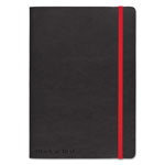 Black N' Red Black Soft Cover Notebook, Wide/Legal Rule, Black Cover, 8.25 x 5.75, 71 Sheets view 1