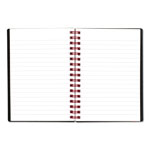 Black N' Red Twin Wire Poly Cover Notebook, Wide/Legal Rule, Black Cover, 5.88 x 4.13, 70 Sheets view 2