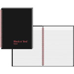 Black N' Red Twinwire Hardcover Notebook, Wide/Legal Rule, Black Cover, 11 x 8.5, 70 Sheets orginal image