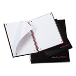 Black N' Red Twinwire Hardcover Notebook, Wide/Legal Rule, Black Cover, 8.25 x 5.88, 70 Sheets view 3