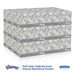 Kleenex Hand Towels, Pop-Up Box, Cloth, 9 X 10 ½, 120/Box, 18 Boxes/Carton view 4