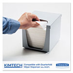 Kimtech™ SCOTTPURE Wipers, 1/4 Fold, 12 x 15, White, 100/Box, 4/Carton view 4