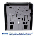 Kimberly-Clark Lev-R-Matic Roll Towel Dispenser, 13 3/10w x 9 4/5d x 13 1/2h, Smoke view 4