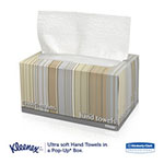 Kleenex Ultra Soft Hand Towels, POP-UP Box, White, 70/Box, 18 Boxes/Carton view 1