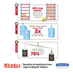 WypAll® X90 Cloths, Jumbo Roll, 11 1/10 x 13 2/5, Denim Blue, 450/Roll, 1 Roll/Carton view 3