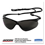 KleenGuard™ Nemesis Readers Safety Glasses, Smoke Frame, Smoke Polycarbonate Lens view 3