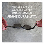 KleenGuard™ V30 Nemesis Safety Glasses, Black Frame, Smoke Lens view 3