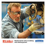 WypAll® General Clean X60 Cloths, Small Roll, 13.5 x 19.6, Blue, 130/Roll, 6 Rolls/Carton view 2