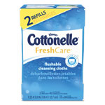 Cottonelle® Fresh Care Flushable Cleansing Cloths, White, 3.73 x 5.5, 84/Pack, 8 Pk/Ctn orginal image