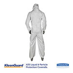 KleenGuard™ A35 Coveralls, Hooded, 2X-Large, White, 25/Carton view 1