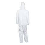 KleenGuard™ A40 Elastic-Cuff and Ankle Hooded Coveralls, Large, White, 25/Carton view 5