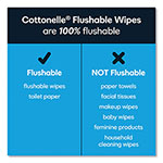 Cottonelle® Fresh Care Flushable Cleansing Cloths, 1-Ply, 3.75 x 5.5, White, 42/Pack view 5