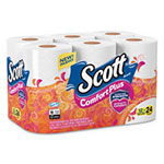 Scott® ComfortPlus Toilet Paper, Double Roll, Bath Tissue, Septic Safe, 1-Ply, White, 231 Sheets/Roll, 12 Rolls/Pack view 1