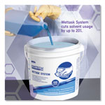 Kimtech™ WetTask Customizable Wet Wiping System Bucket, White/Blue, 4/Carton view 2
