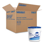 Kimtech™ WetTask Customizable Wet Wiping System Bucket, White/Blue, 4/Carton view 5
