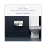 Kimberly-Clark ICON Coreless Standard Roll Toilet Paper Dispenser, 8.43 x 13 x 7.25, Silver Mosaic view 3