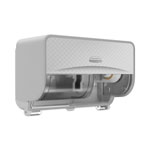 Kimberly-Clark ICON Coreless Standard Roll Toilet Paper Dispenser, 8.43 x 13 x 7.25, Silver Mosaic view 4