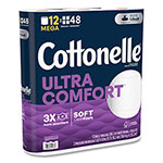 Cottonelle® Ultra ComfortCare Toilet Paper, Soft Tissue, Mega Rolls, Septic Safe, 2-Ply, White, 284/Roll, 12 Rolls/Pack, 48 Rolls/Carton view 1