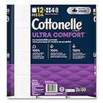 Cottonelle® Ultra ComfortCare Toilet Paper, Soft Tissue, Mega Rolls, Septic Safe, 2-Ply, White, 284/Roll, 12 Rolls/Pack, 48 Rolls/Carton view 2