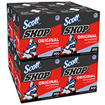 Scott® Shop Towels Original (75190), Blue, Pop-Up Dispenser Box, 200 Towels/Box, 8 Boxes/Case, 1,600 Towels/Case view 1