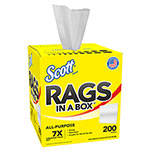 Scott® Rags In A Box™ (75260), White, 200 Shop Towels/Box, 8 Boxes/Case, 1,600 Towels/Case view 3