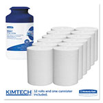 Kimtech™ Wipers for Small WETTASK System, 12 x 12 1/2, White, 35/Can, 12 Cans/Carton view 2