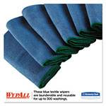 WypAll® Microfiber Cloths, Reusable, 15 3/4 x 15 3/4, Blue, 24/Carton view 1