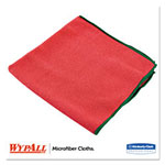 WypAll® Microfiber Cloths, Reusable, 15 3/4 x 15 3/4, Red, 6/PK, 4 PK/CT view 1