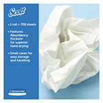 Scott® Essential Roll Center-Pull Towels, 1-Ply, 8 x 12, White, 700/Roll, 6 Rolls/Carton view 1