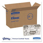 Kleenex Premiere Folded Towels, 7 4/5 x 12 2/5, White, 120/Pack, 25 Packs/Carton view 4