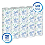 Scott® Essential Standard Roll Bathroom Tissue, Traditional, Septic Safe, 2 Ply, White, 550 Sheets/Roll, 20 Rolls/Carton view 1