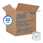 Scott® Essential Standard Roll Bathroom Tissue, Traditional, Septic Safe, 2 Ply, White, 550 Sheets/Roll, 20 Rolls/Carton view 4