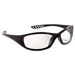 KleenGuard™ V40 HellRaiser Safety Glasses, Black Frame, Clear Lens view 1