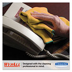 WypAll® Microfiber Cloths, Reusable, 15 3/4 x 15 3/4, Yellow, 24/Carton view 3